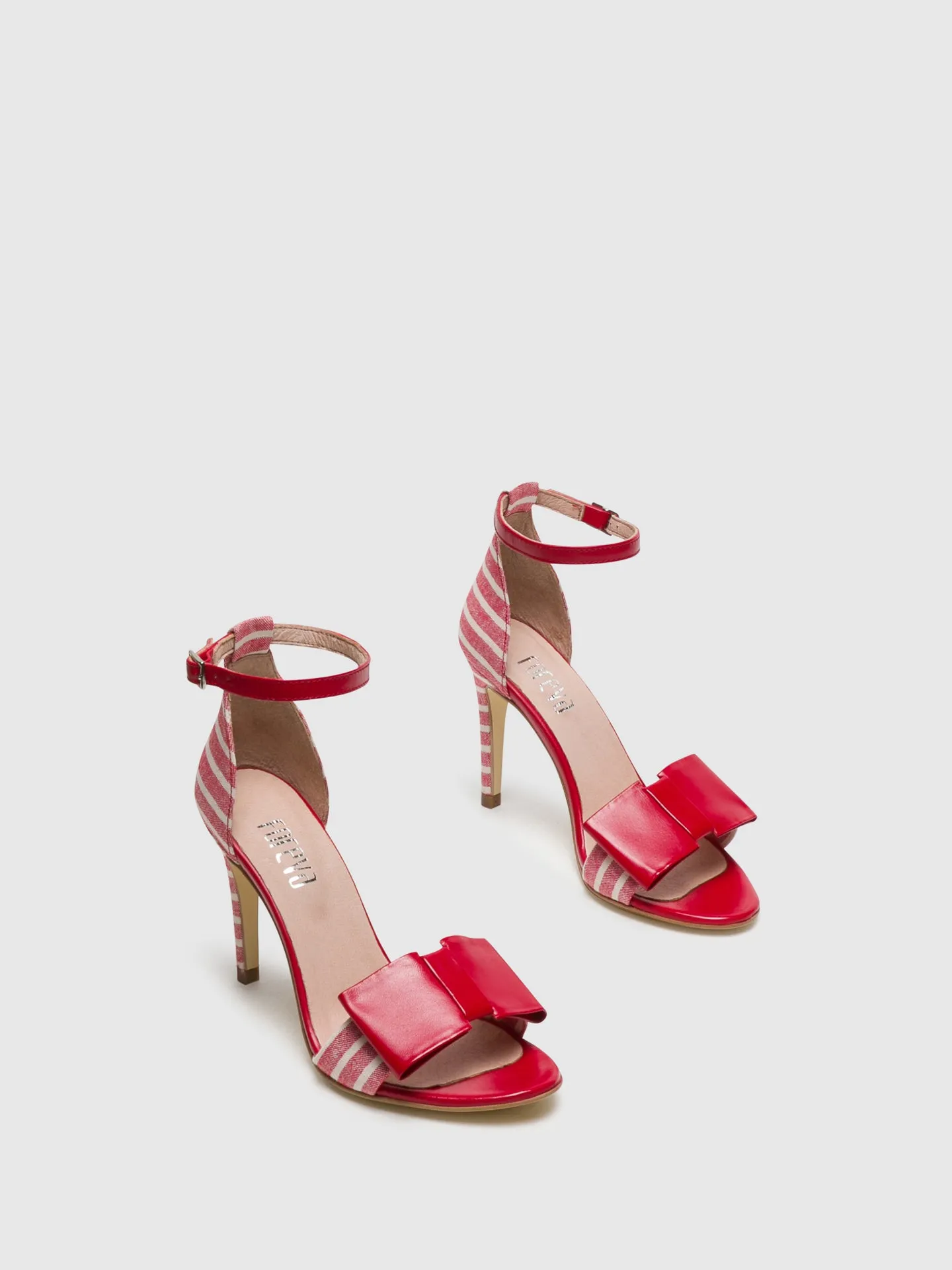 Red Buckle Sandals