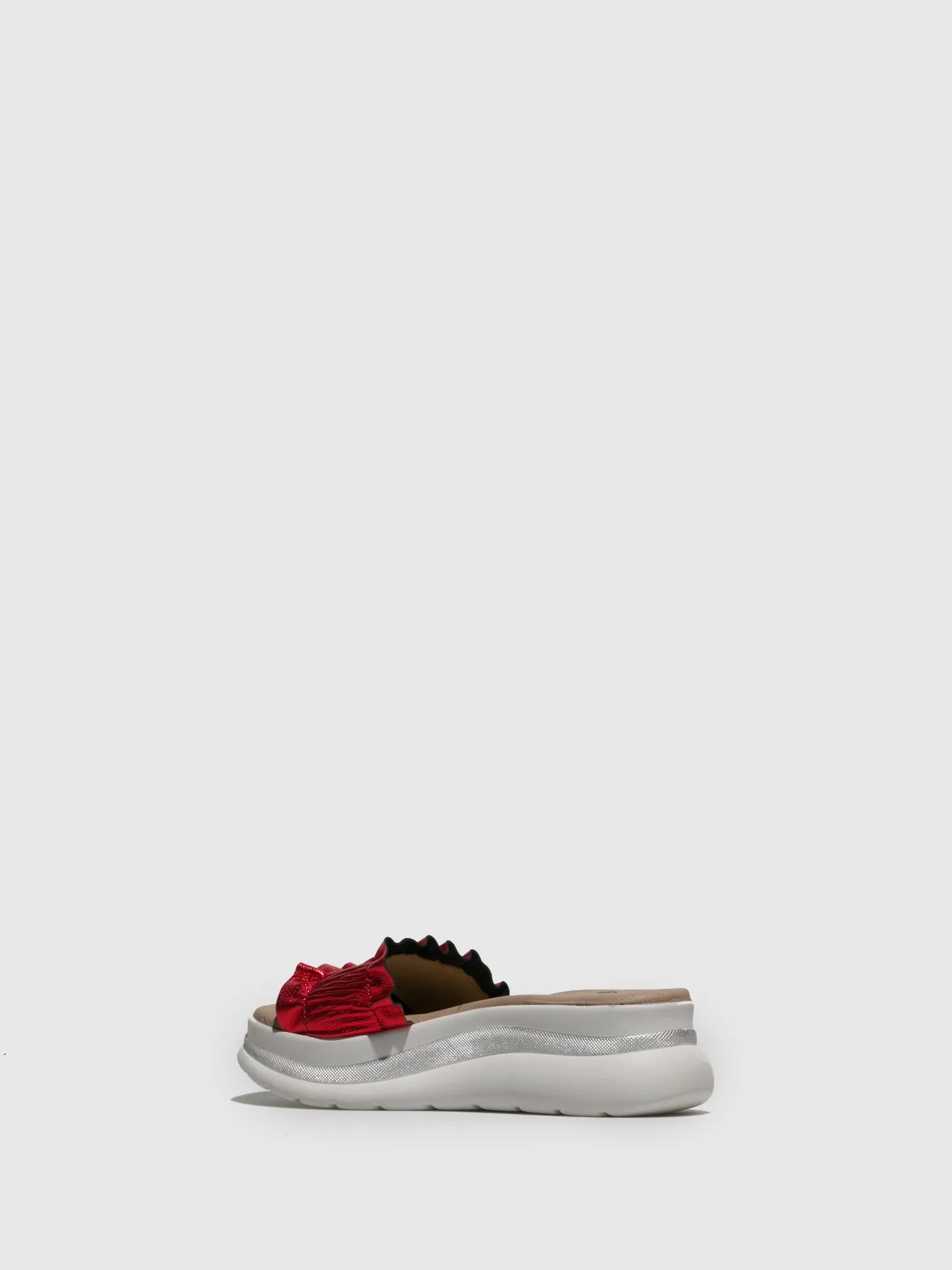 Red Open Mules
