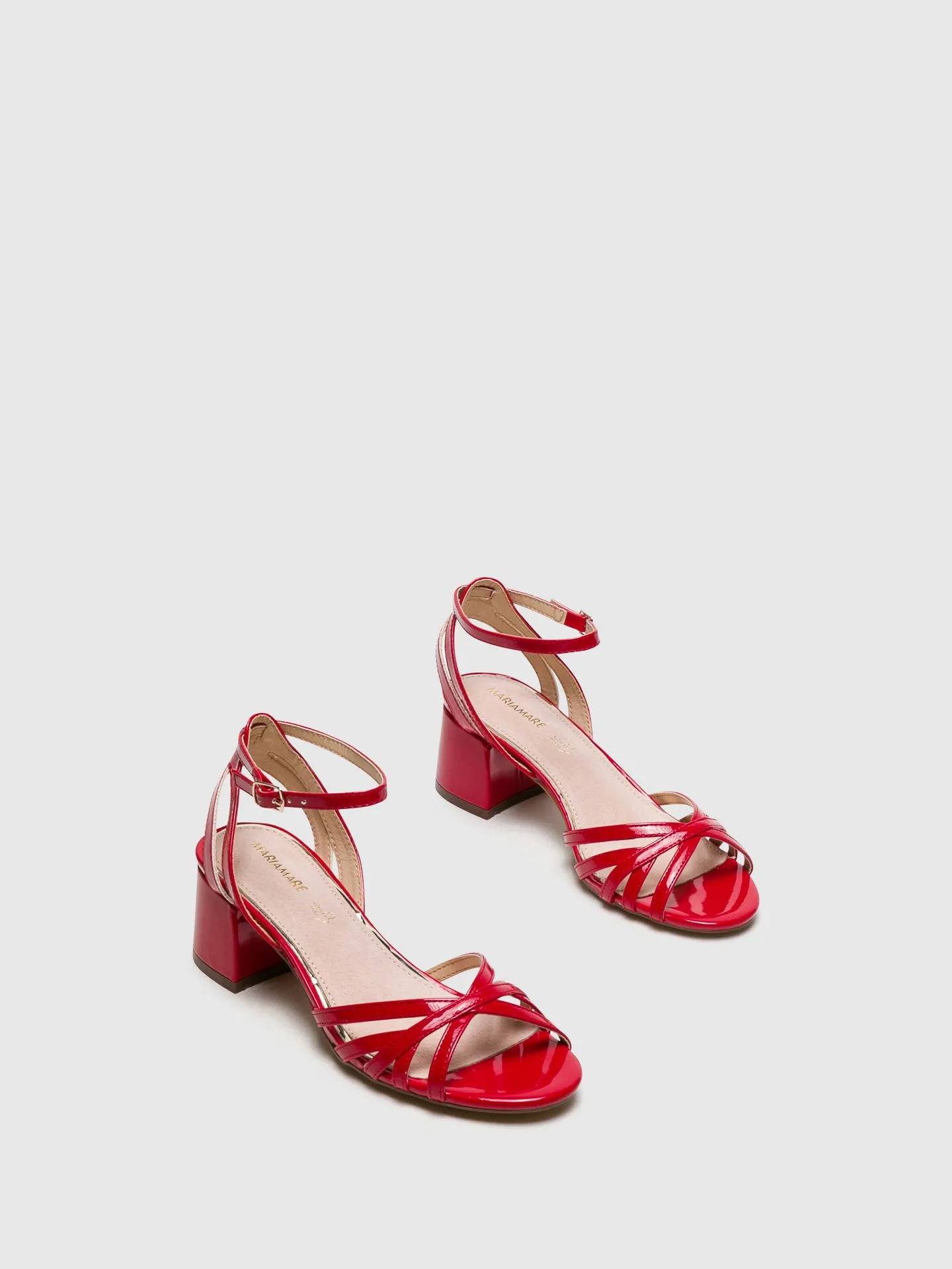 Red Sling-Back Sandals