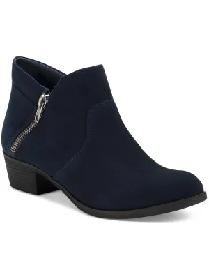 Reformation Abby Womens Faux Suede Ankle Booties