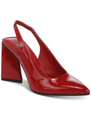 Reformation Arrica Womens Patent Slingback Pumps