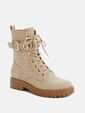 Reformation Avarry Logo Utility Booties
