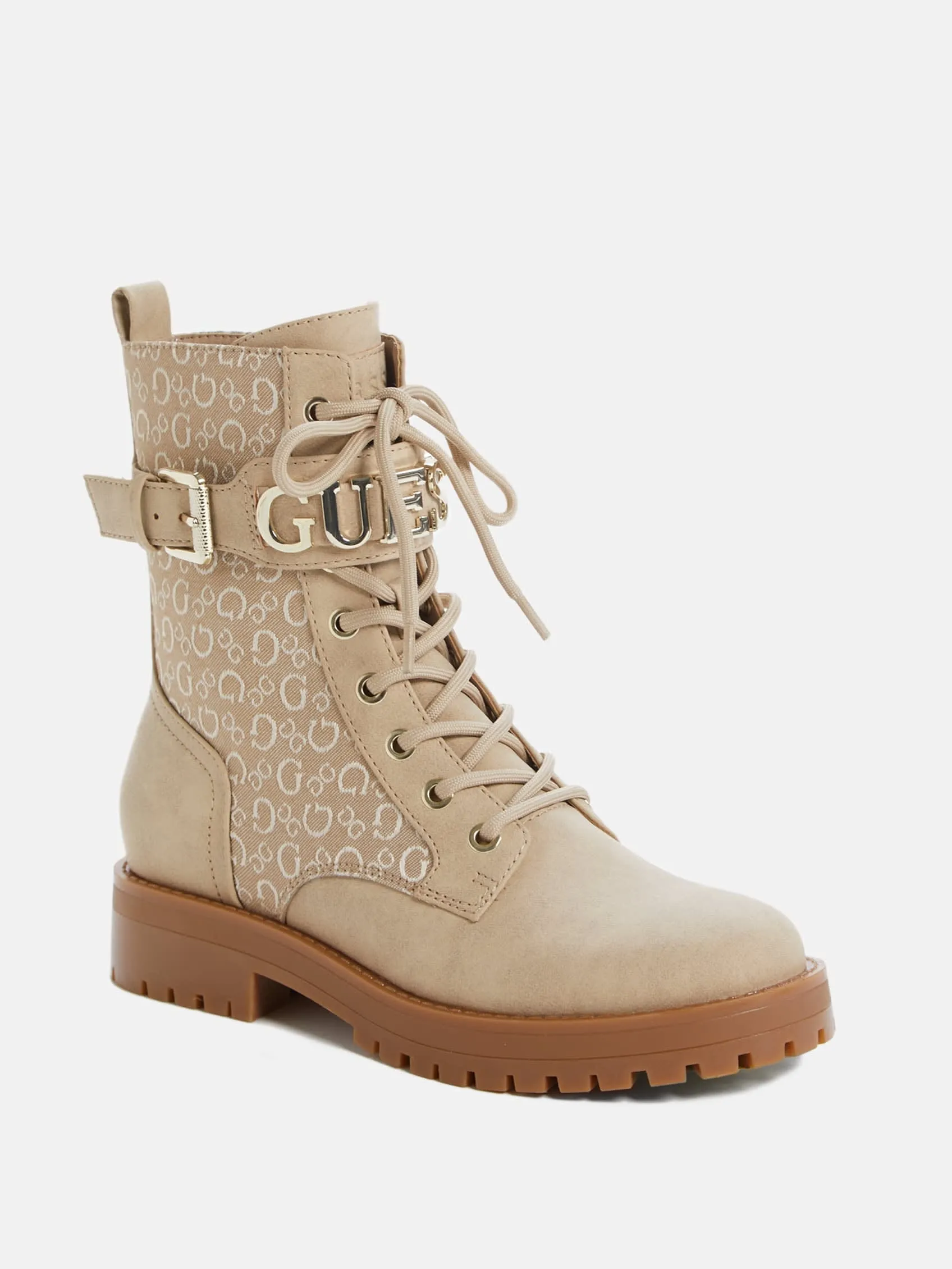 Reformation Avarry Logo Utility Booties
