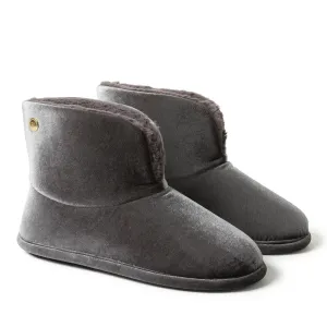 Reformation Dearfoams Women's Sara Shiny Velour Bootie Slippers