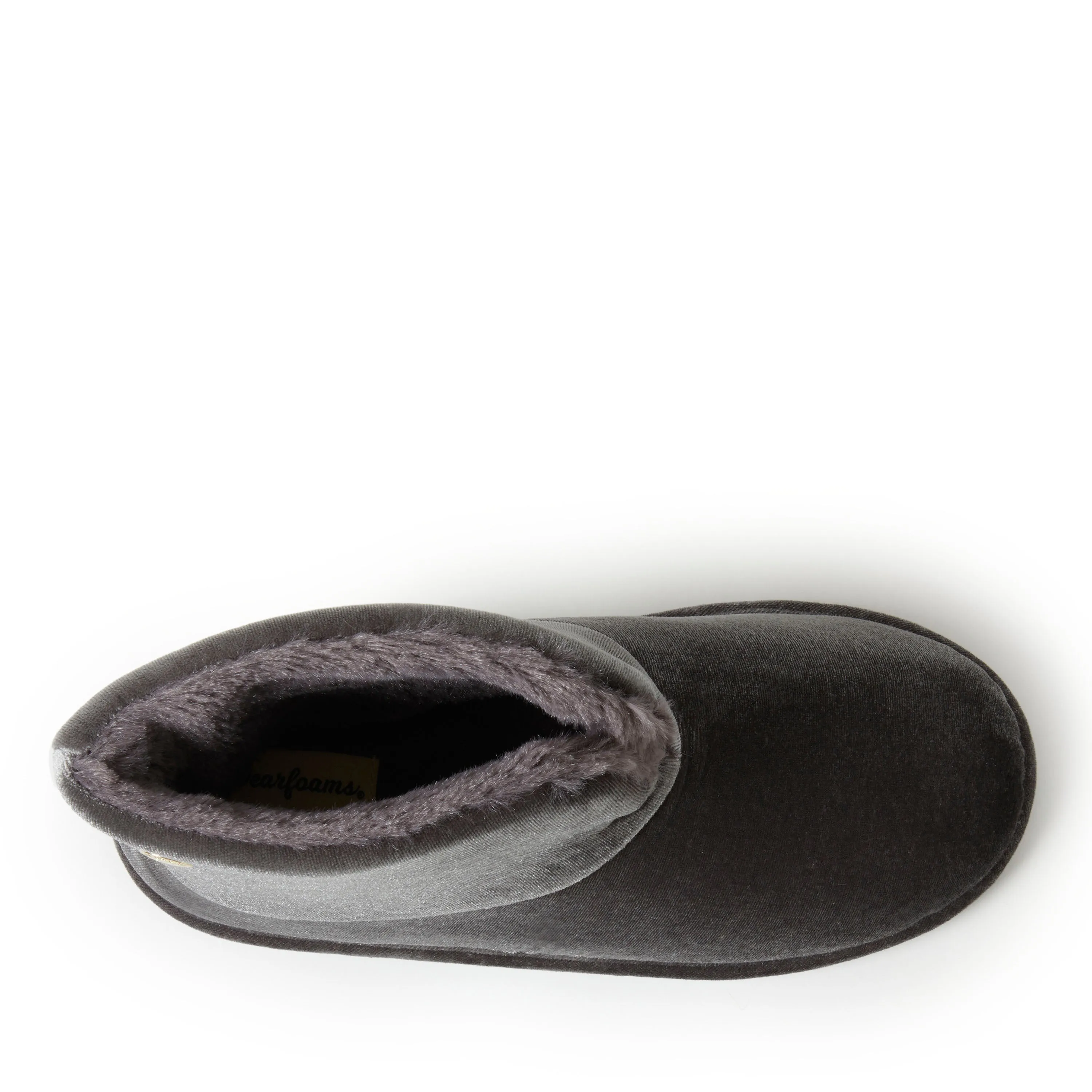 Reformation Dearfoams Women's Sara Shiny Velour Bootie Slippers