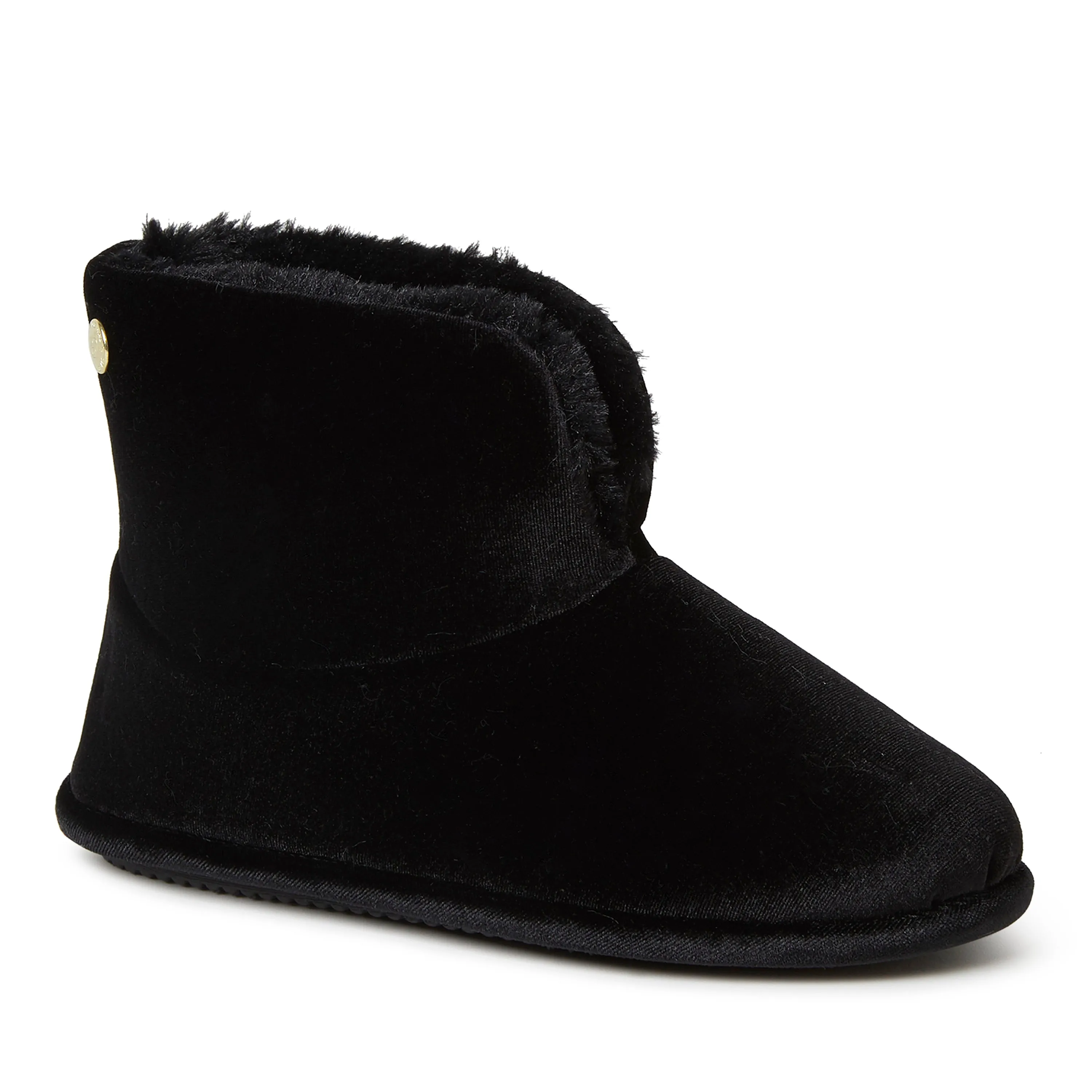 Reformation Dearfoams Women's Sara Shiny Velour Bootie Slippers