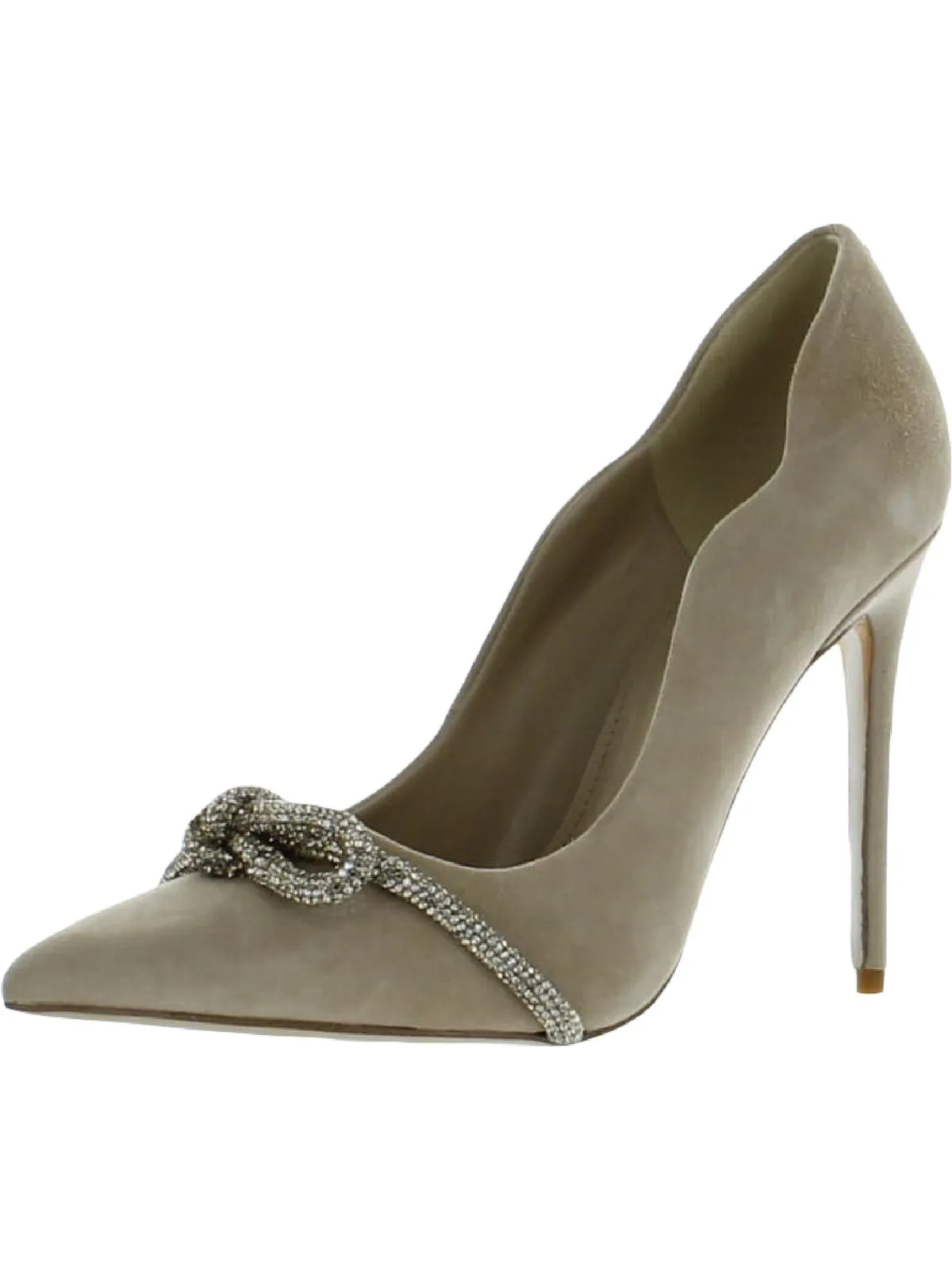 Reformation Deela Womens Scalloped Embellished Pumps