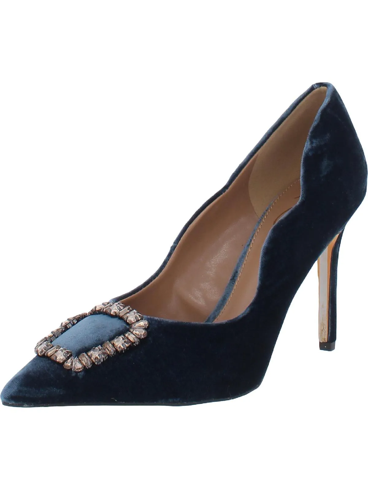 Reformation Harriett Womens Scalloped Embellished Pumps