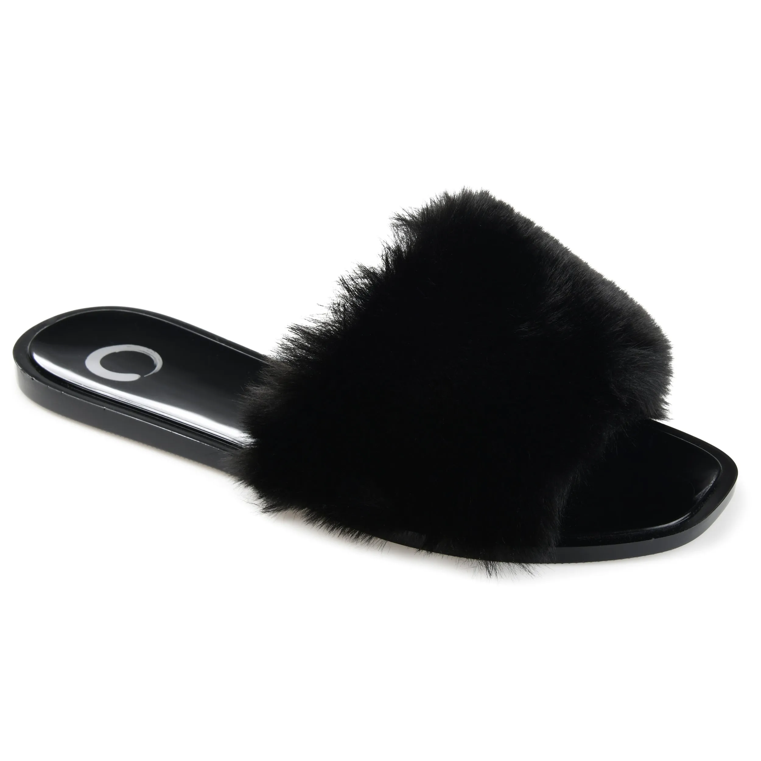 Reformation Journee Collection Women's Faux Fur Dusk Slide