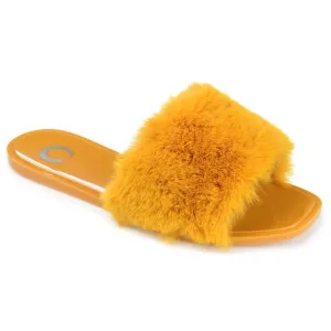 Reformation Journee Collection Women's Faux Fur Dusk Slide