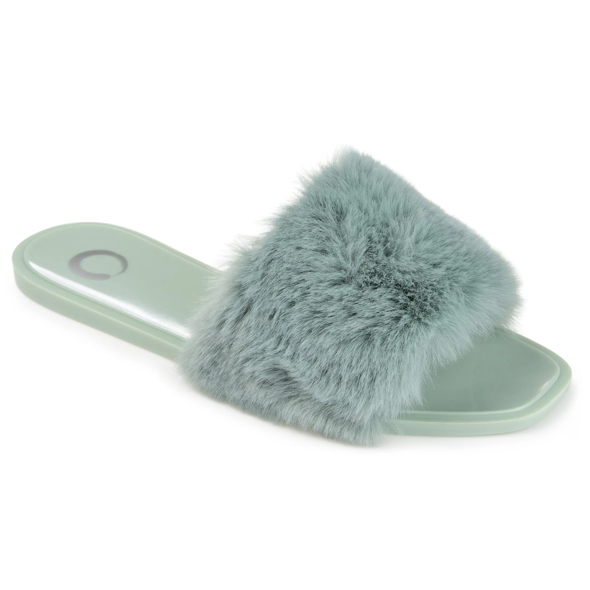 Reformation Journee Collection Women's Faux Fur Dusk Slide