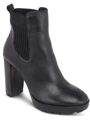 Reformation Junne Womens Leather Booties Ankle Boots