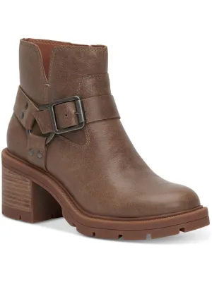 Reformation Slyvin  Womens Leather Zipper Booties