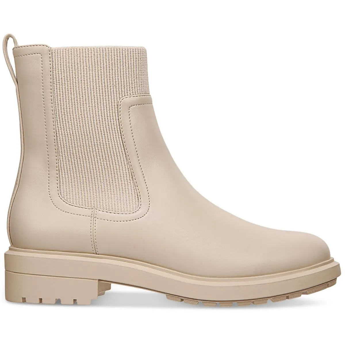 Reformation Tackomal Womens Faux Leather Pull On Booties