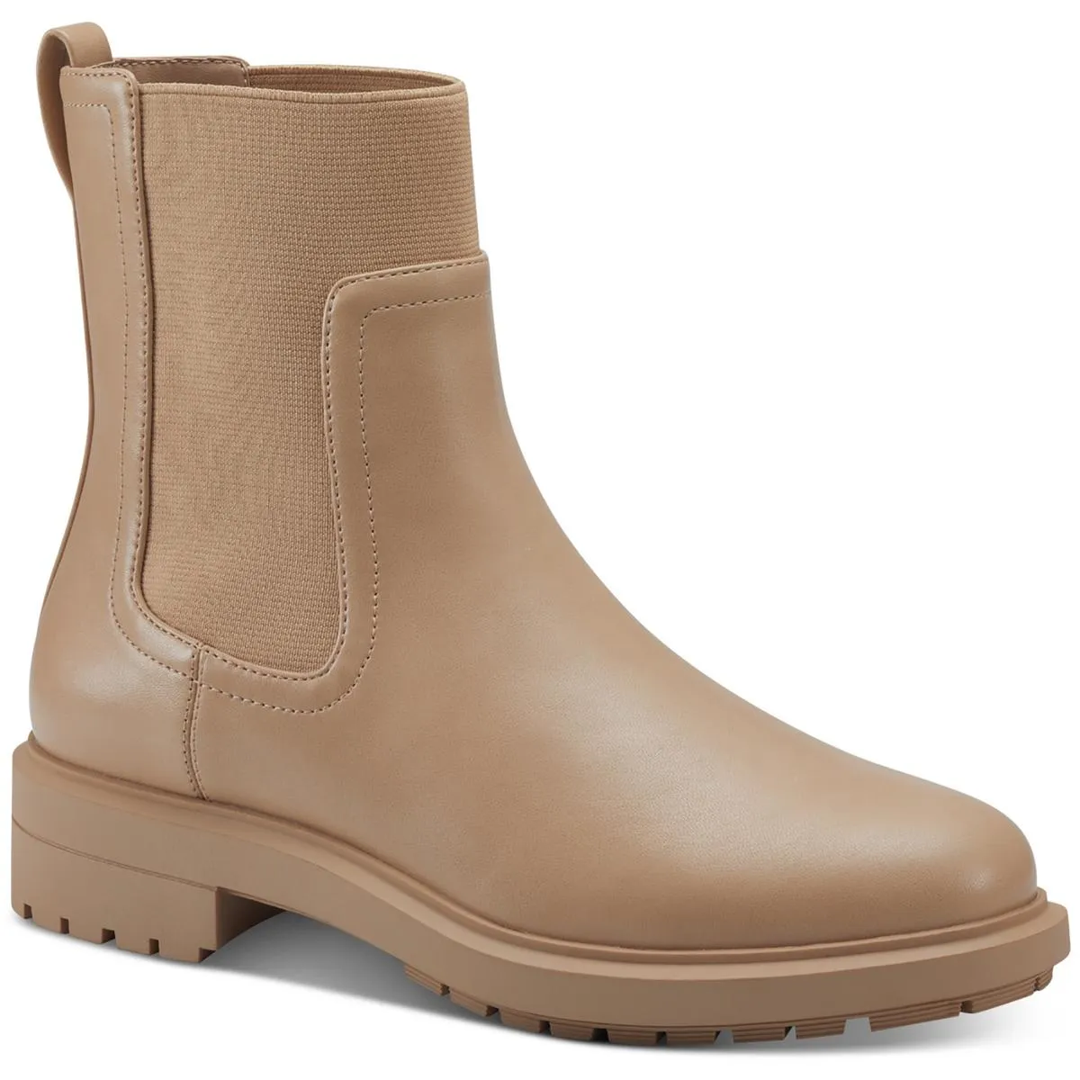 Reformation Tackomal Womens Faux Leather Pull On Booties