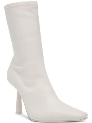 Reformation Vakay Womens Stretch Zipper Mid-Calf Boots