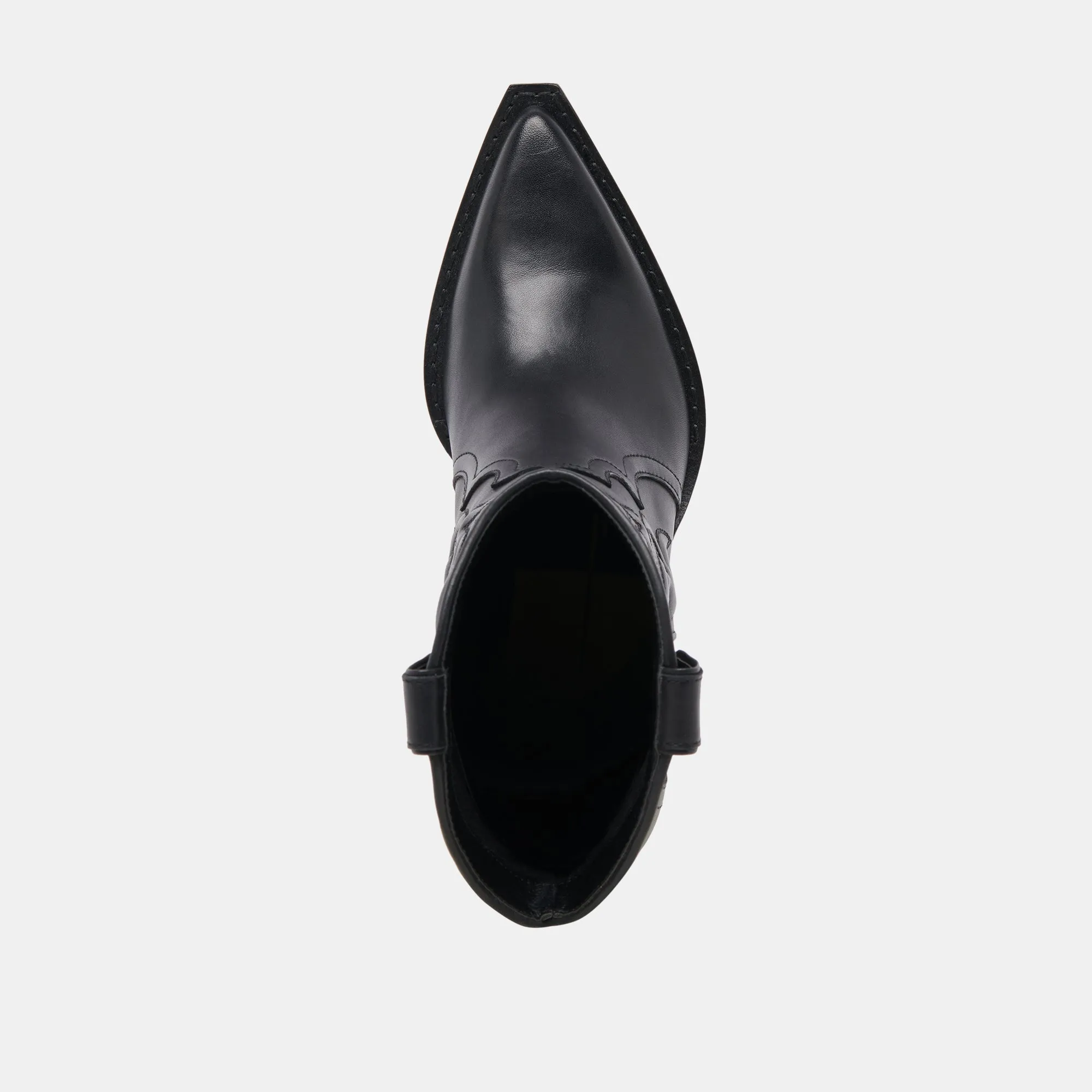 RIMONA BOOTIES BLACK LEATHER Dolce Vita