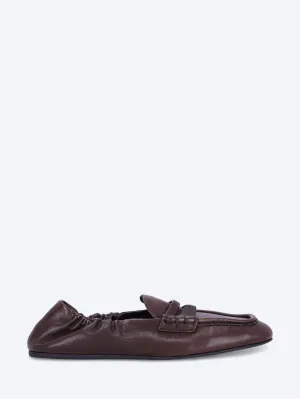 Ruches Nappa leather loafers