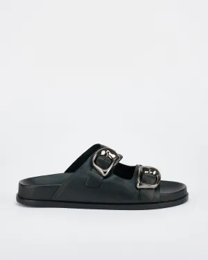 San Jose Footbed Black/Silver SOL SANA