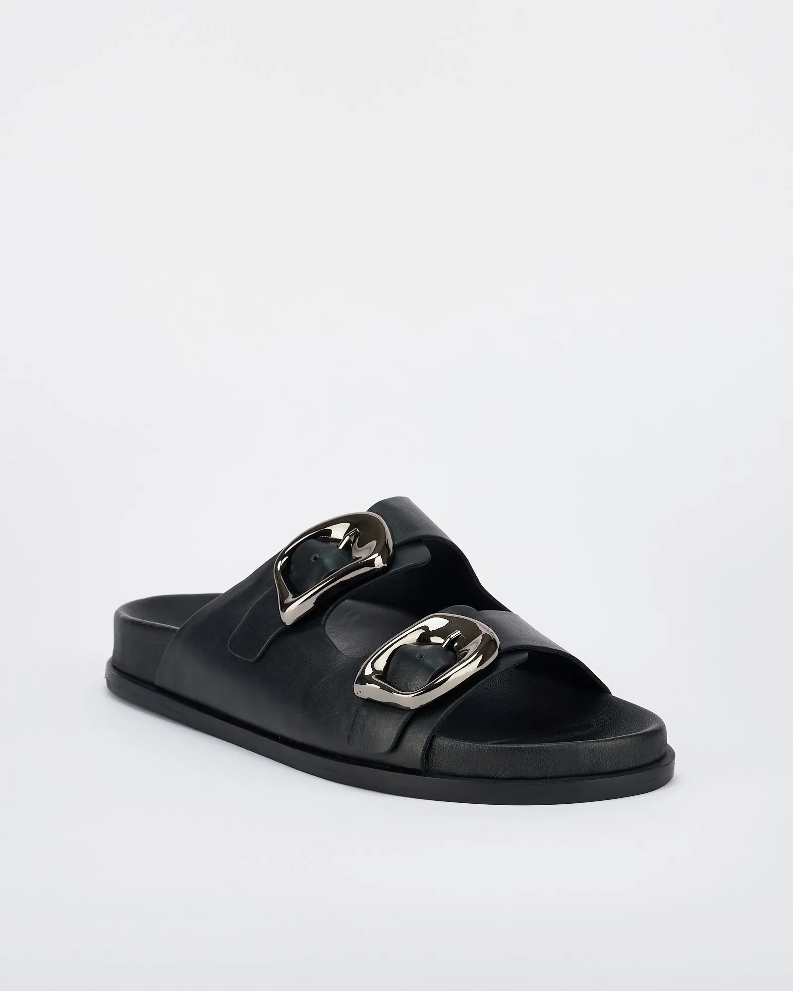 San Jose Footbed Black/Silver SOL SANA