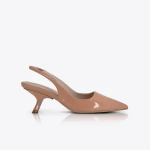 Sandra Heel Patent Peach SOL SANA