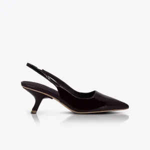 Sandra Heel Patent Wine SOL SANA