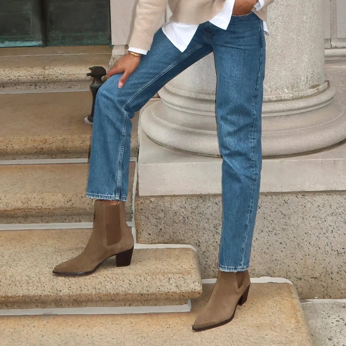 SHADIE H2O BOOTIES ARMY SUEDE Dolce Vita
