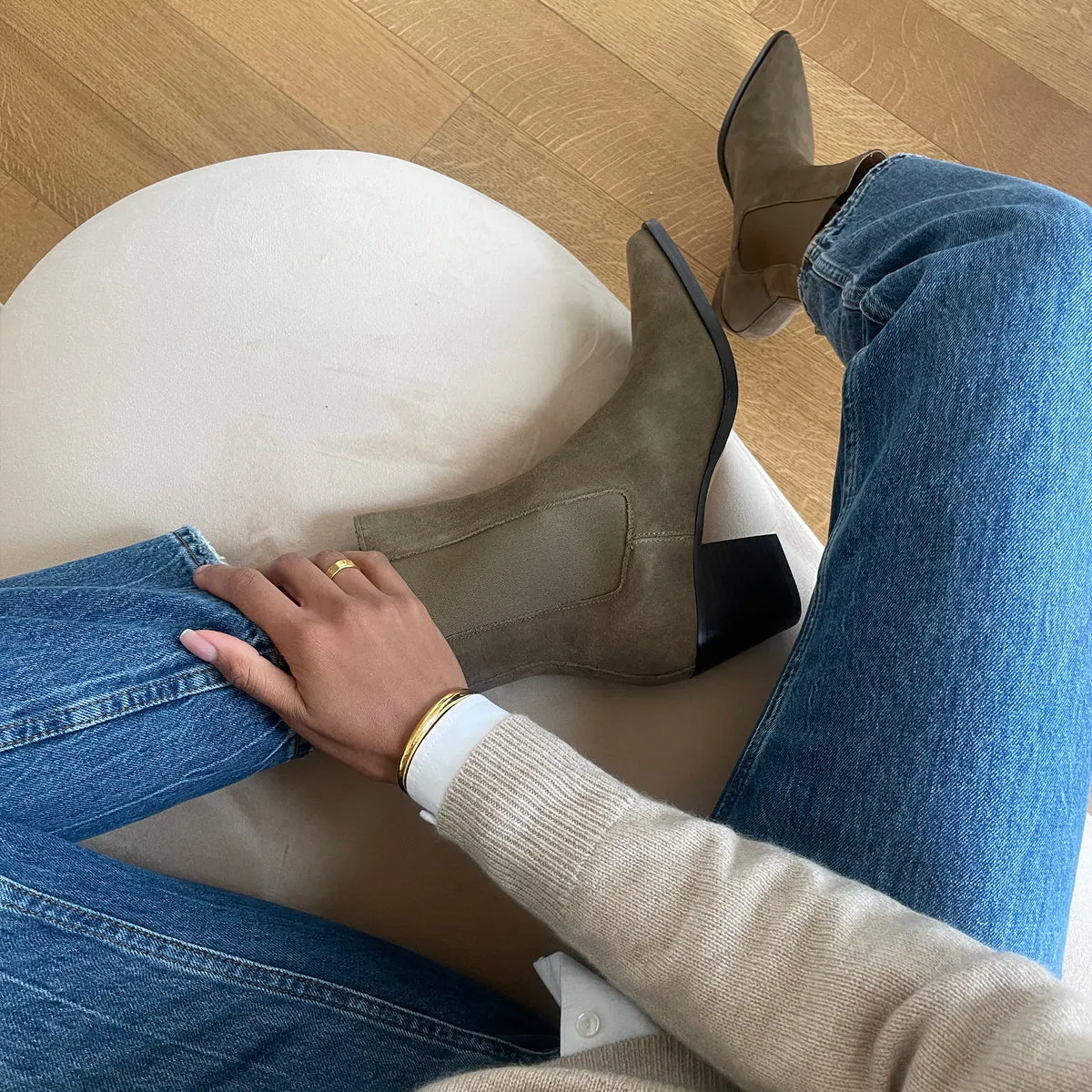 SHADIE H2O BOOTIES ARMY SUEDE Dolce Vita
