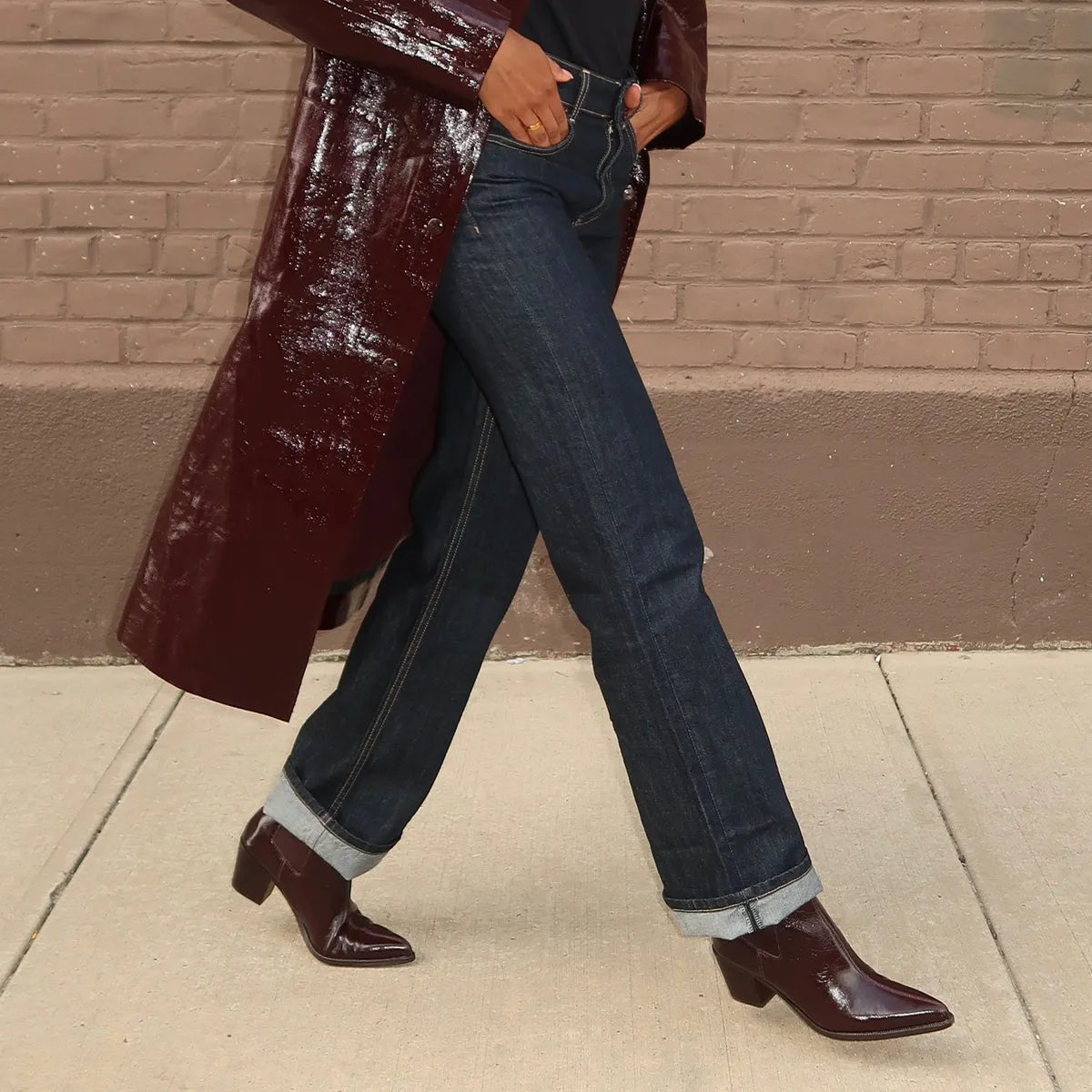 SHADIE H2O BOOTIES MULBERRY CRINKLE PATENT Dolce Vita