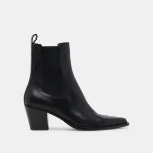 SHADIE H2O WIDE BOOTIES BLACK LEATHER Dolce Vita