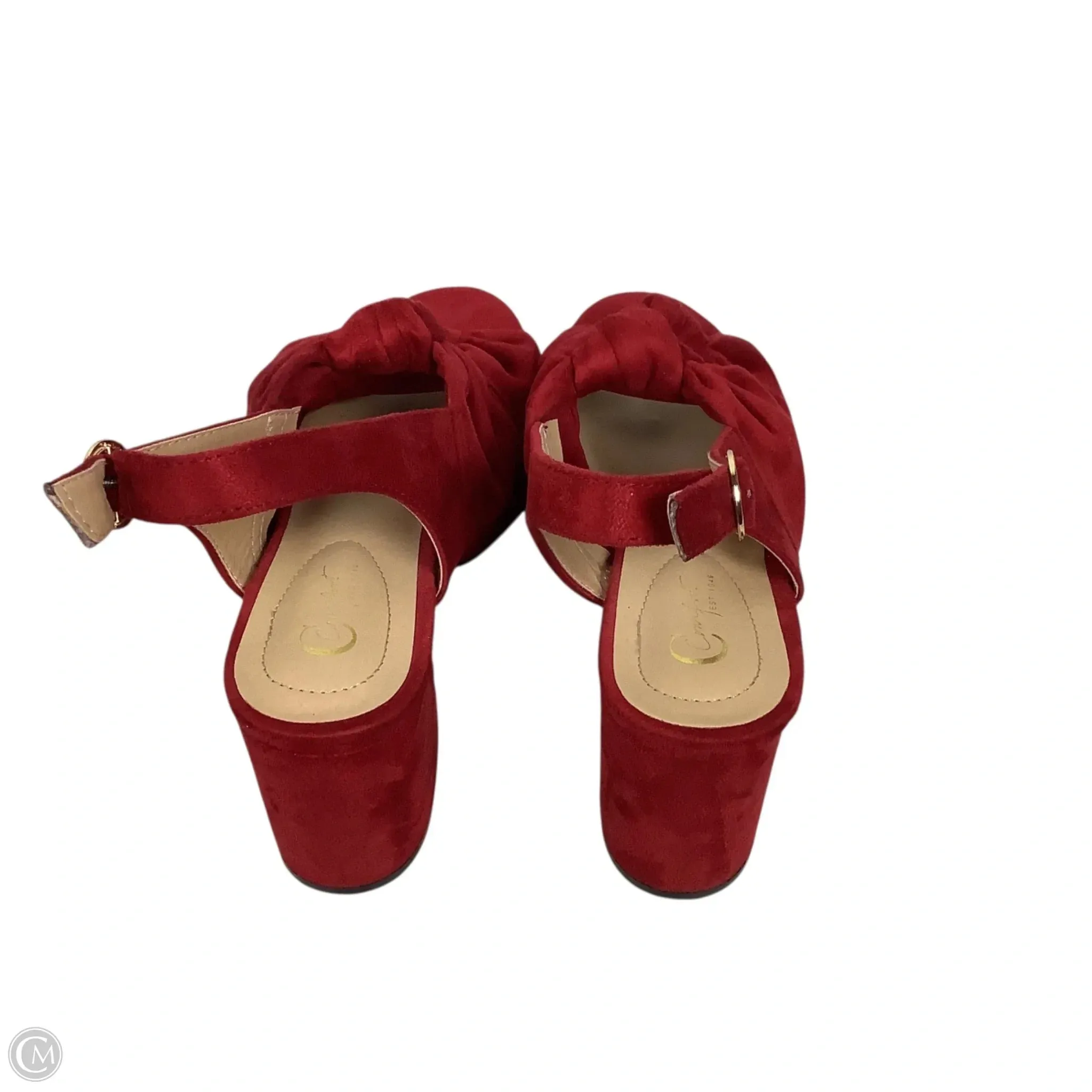 Shoes Heels Block By Cato In Red, Size: 8
