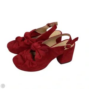 Shoes Heels Block By Cato In Red, Size: 8