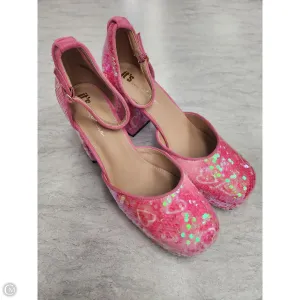 Shoes Heels Block By Clothes Mentor In Pink, Size: 11