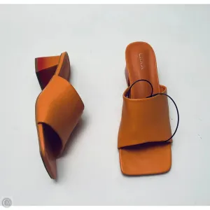Shoes Heels Block By Cmf In Orange, Size: 8