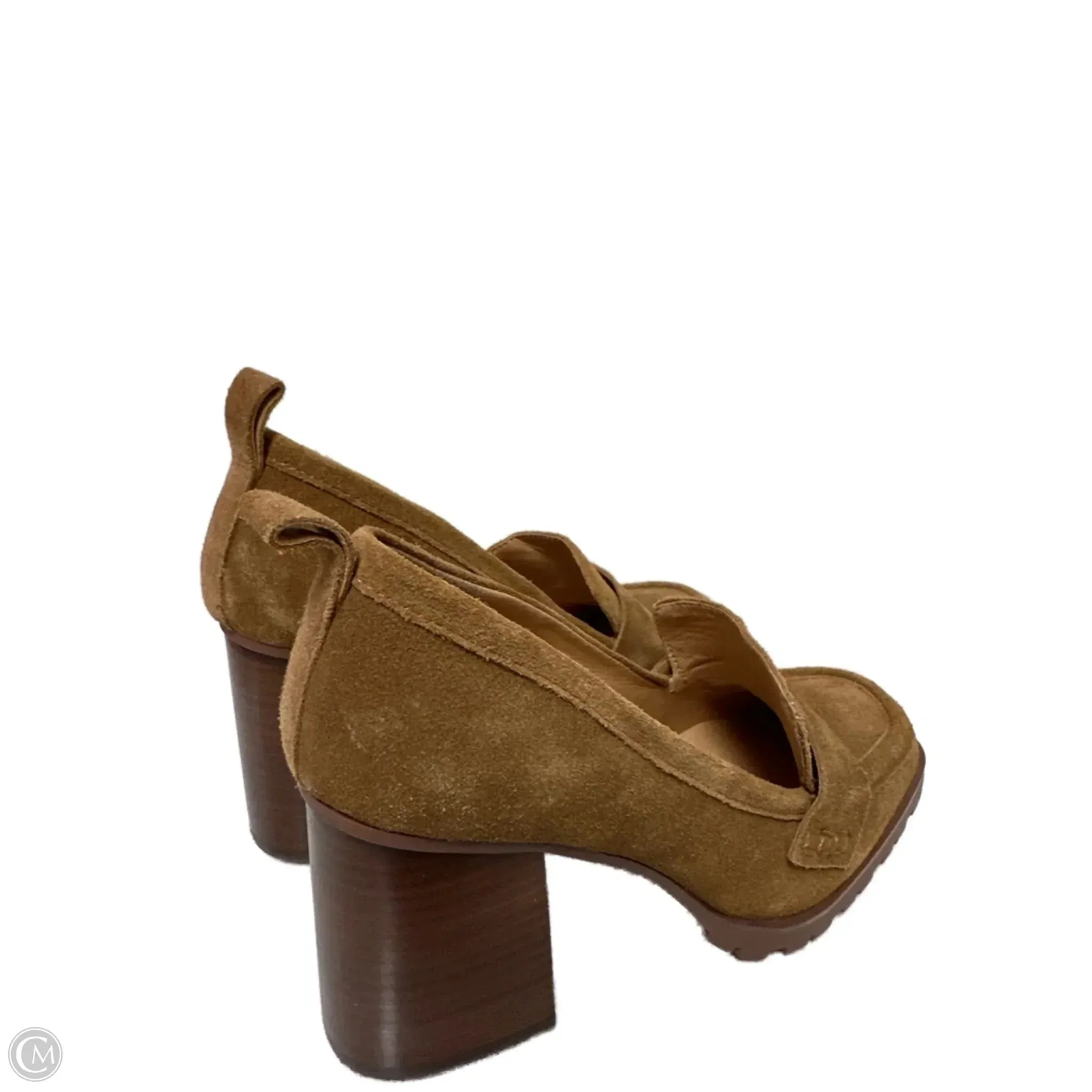Shoes Heels Block By Crown Vintage In Brown, Size: 8
