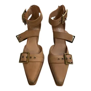 Shoes Heels Block By Jeffery Campbell In Beige, Size:8