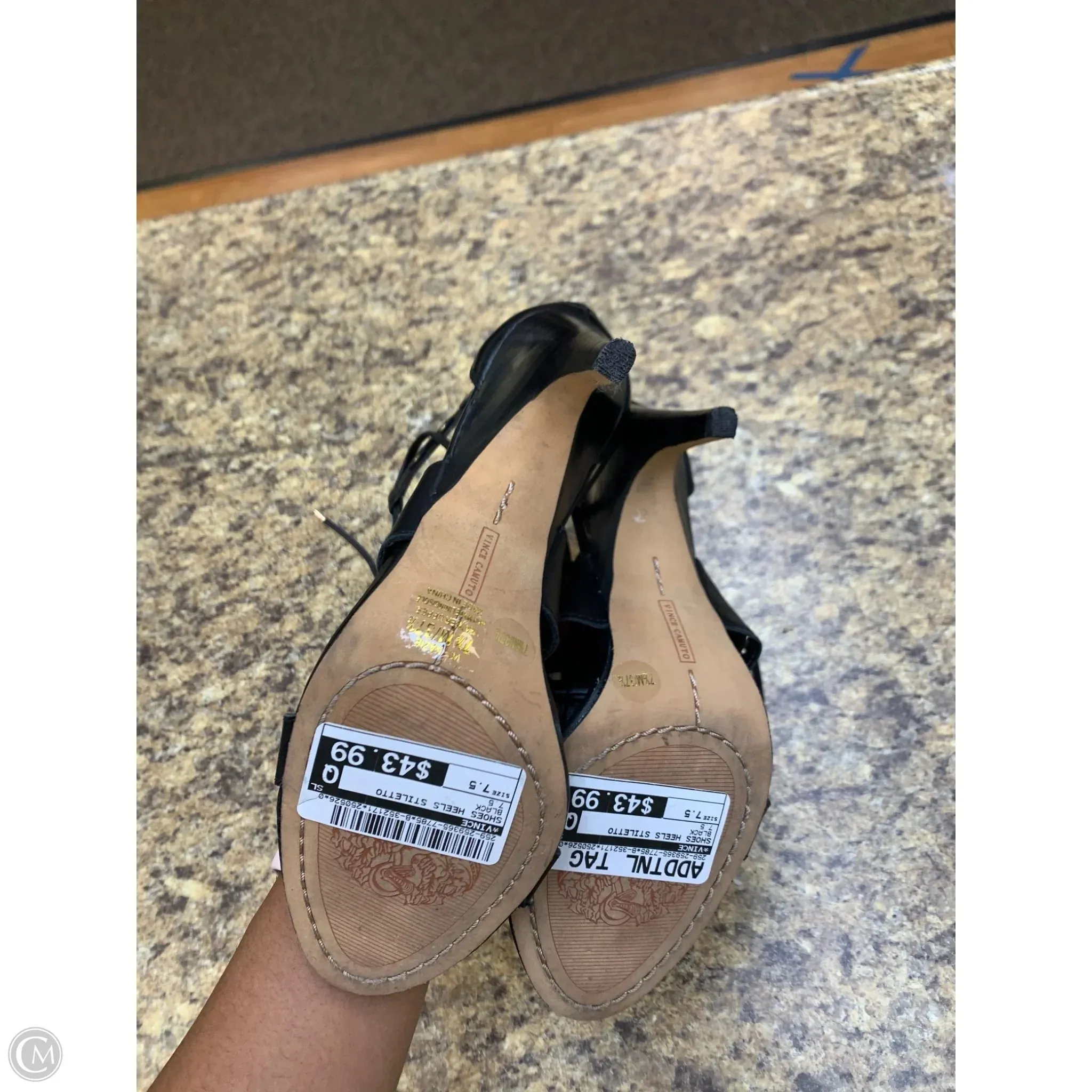 Shoes Heels Stiletto By Clothes Mentor In Black, Size: 7.5
