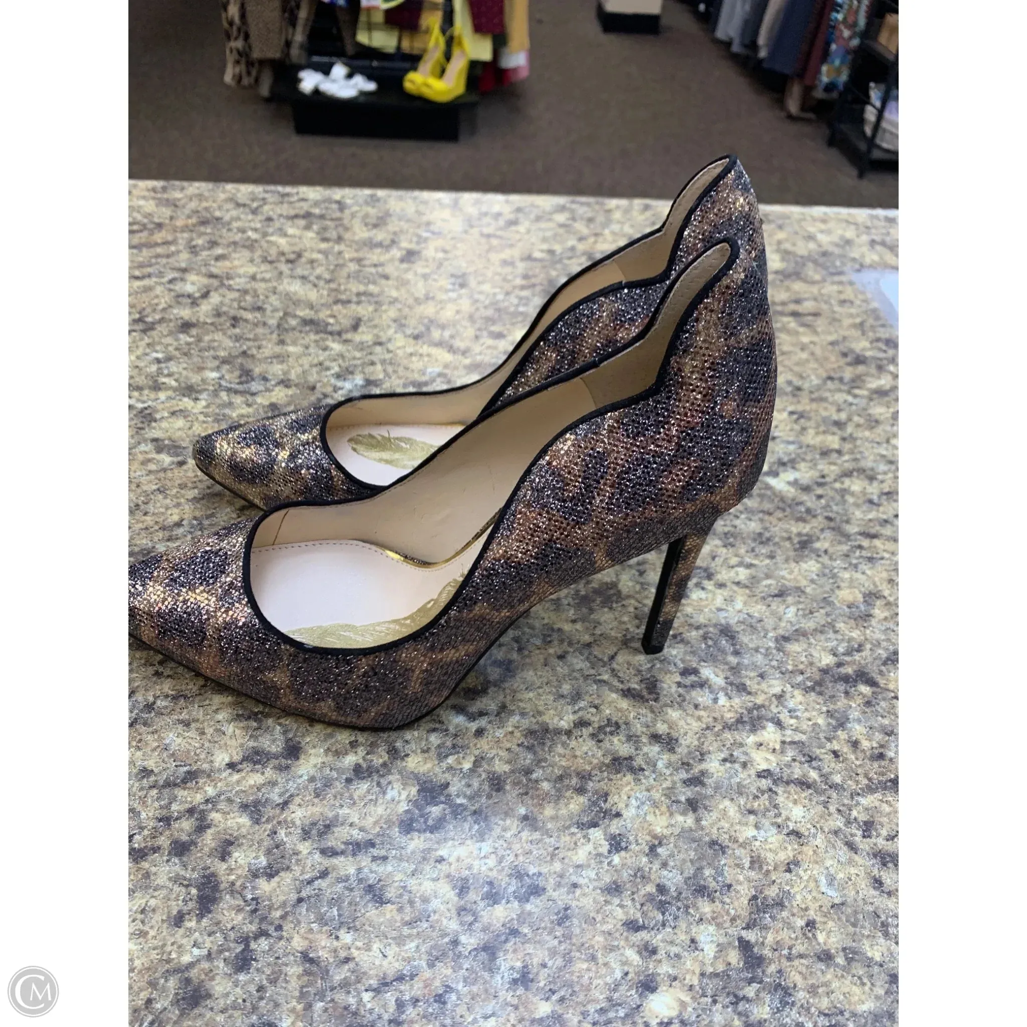 Shoes Heels Stiletto By Jessica Simpson In Animal Print, Size: 8