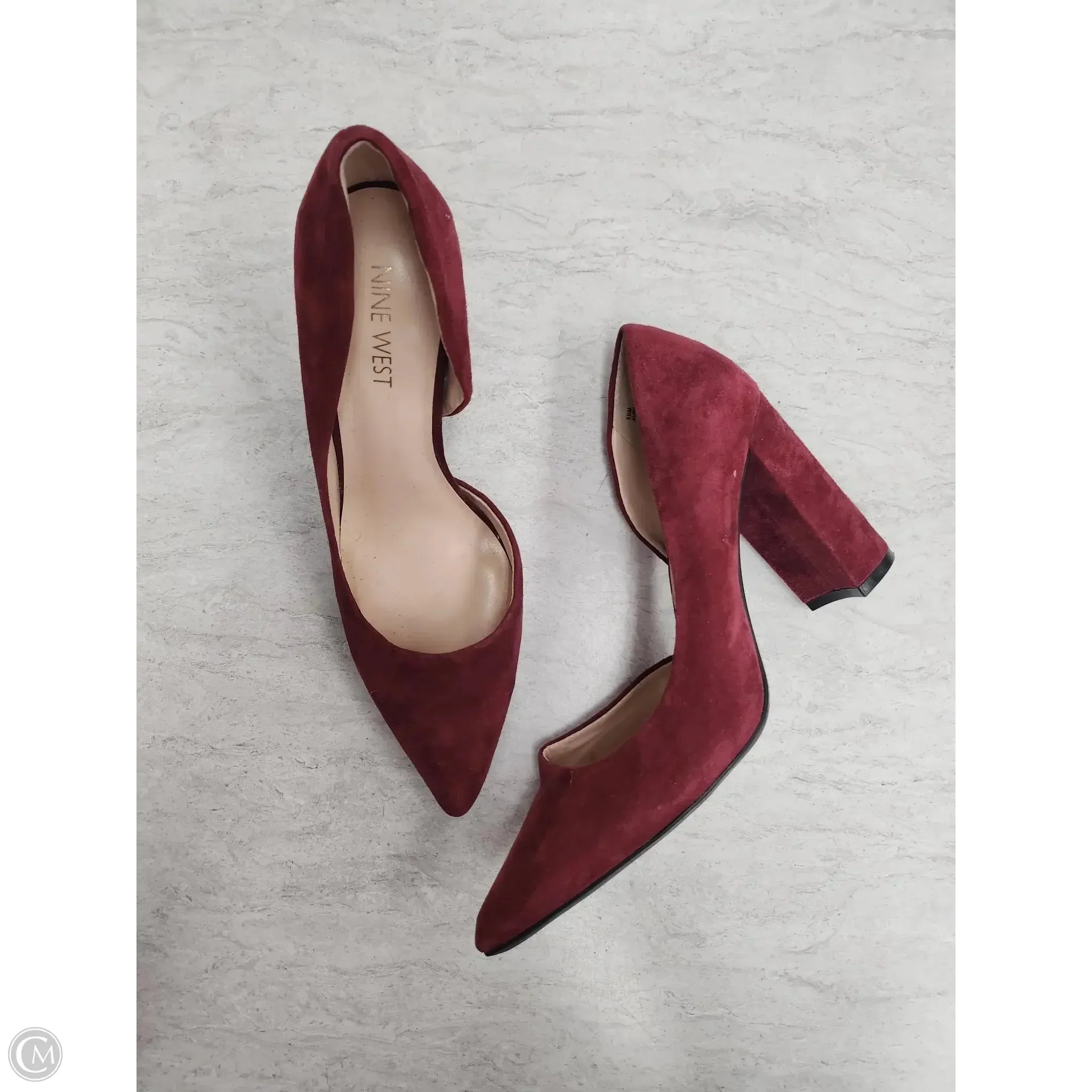 Shoes Heels Stiletto By Nine West In Red, Size: 6.5