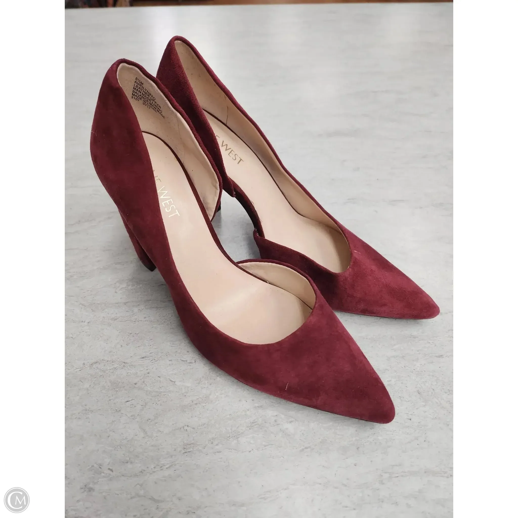 Shoes Heels Stiletto By Nine West In Red, Size: 6.5