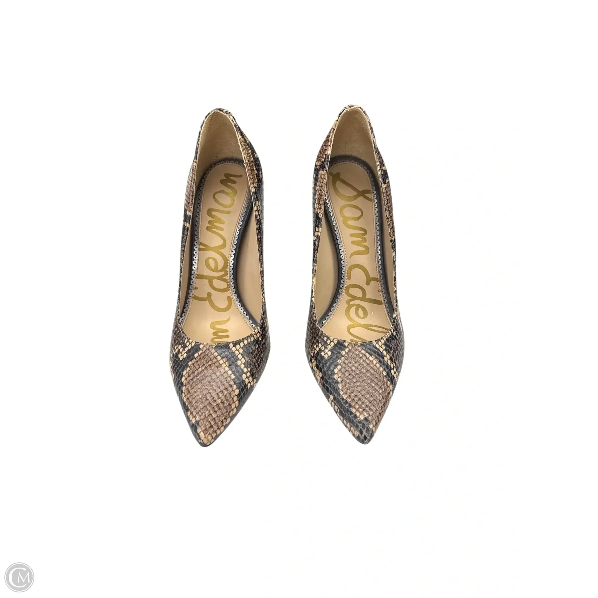 Shoes Heels Stiletto By Sam Edelman In Snakeskin Print, Size: 7.5