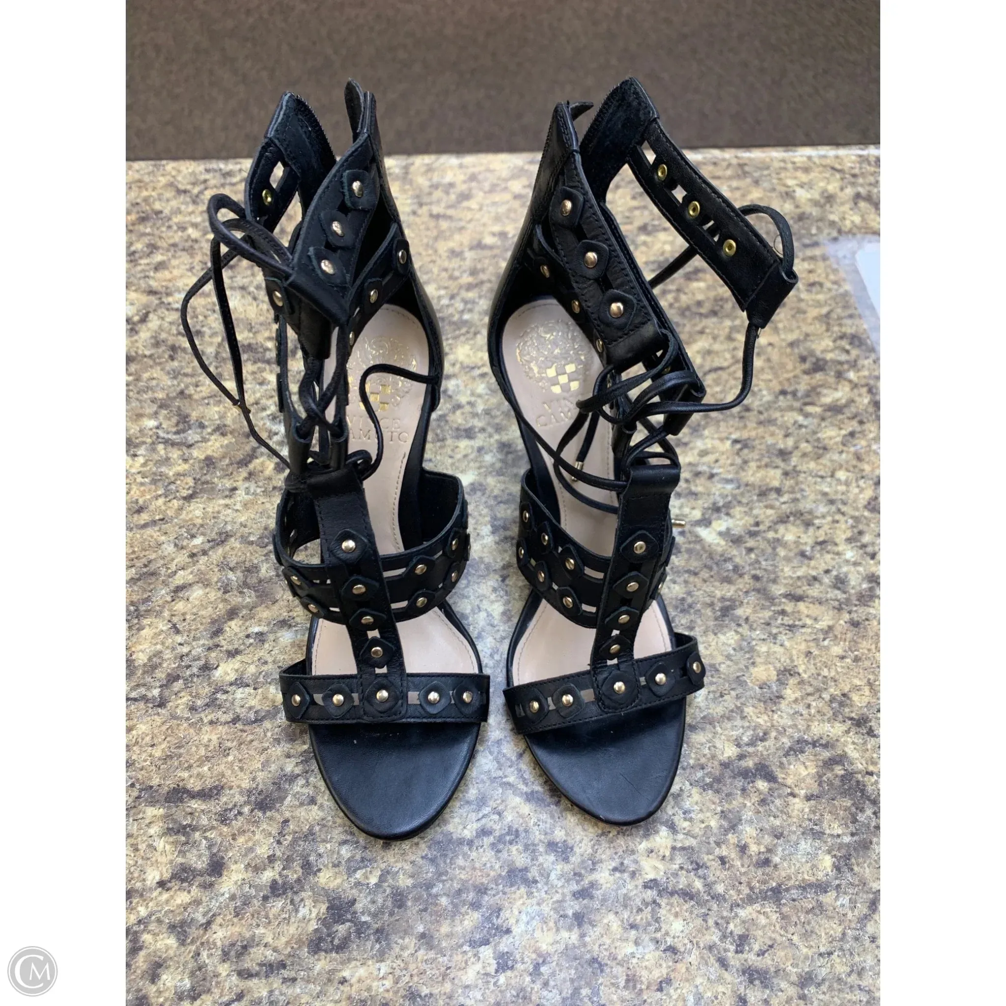Shoes Heels Stiletto By Vince In Black, Size: 7.5