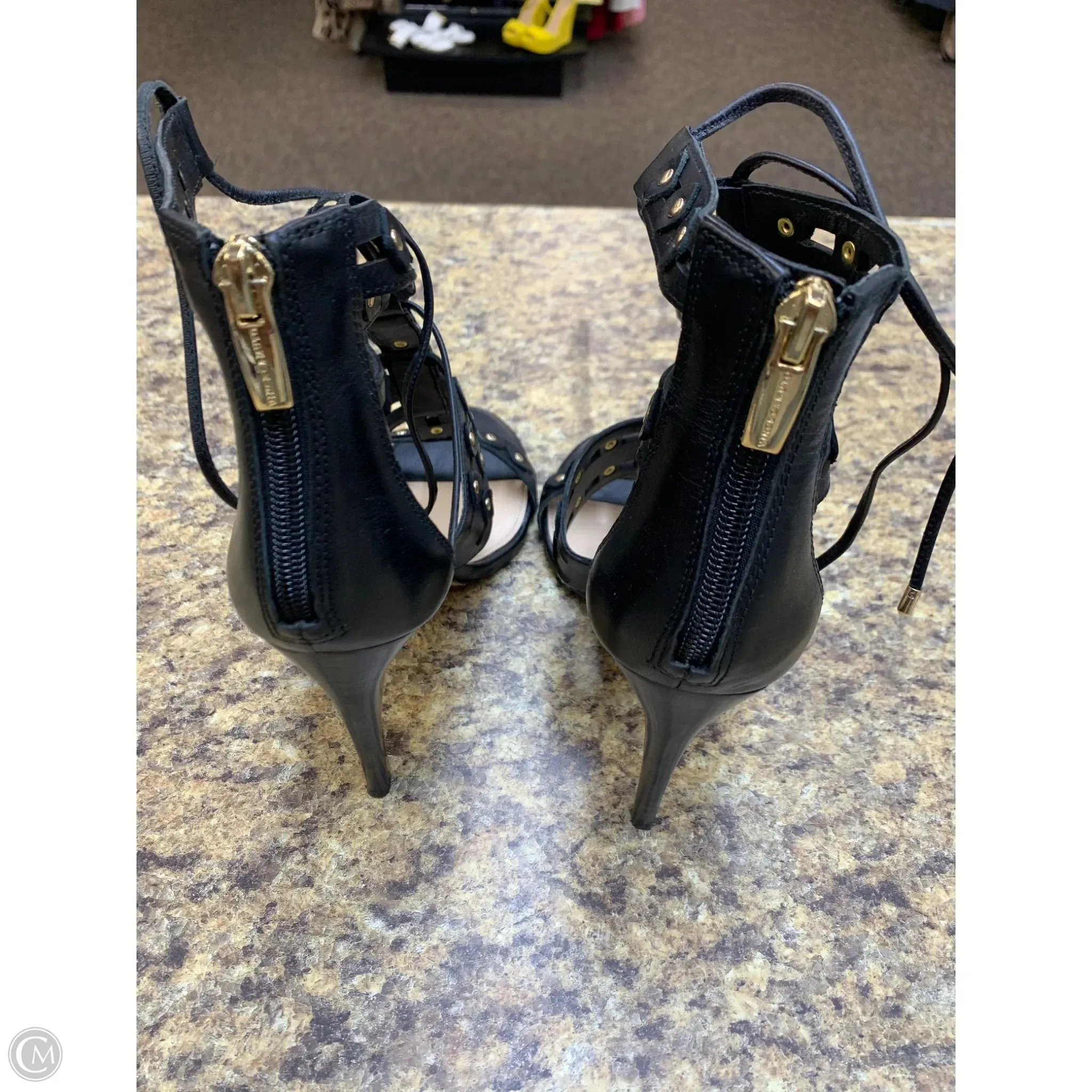 Shoes Heels Stiletto By Vince In Black, Size: 7.5