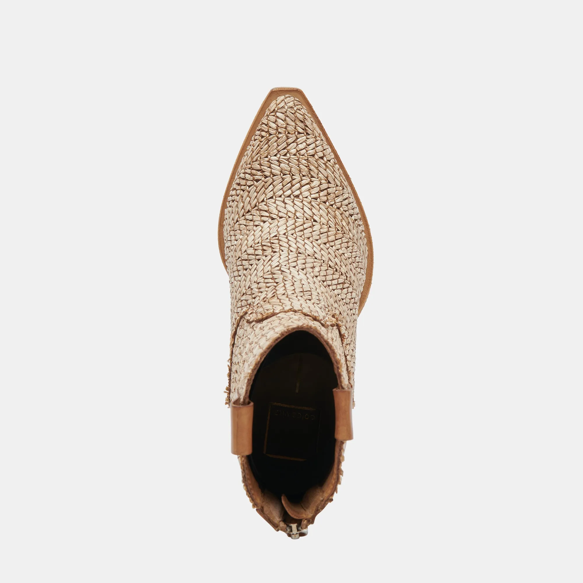 TEXIN BOOTIES BROWN MULTI RAFFIA Dolce Vita