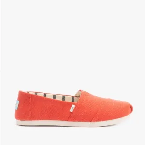 TOMS ALPARGATA Womens Canvas Espadrille Shoes Paprika