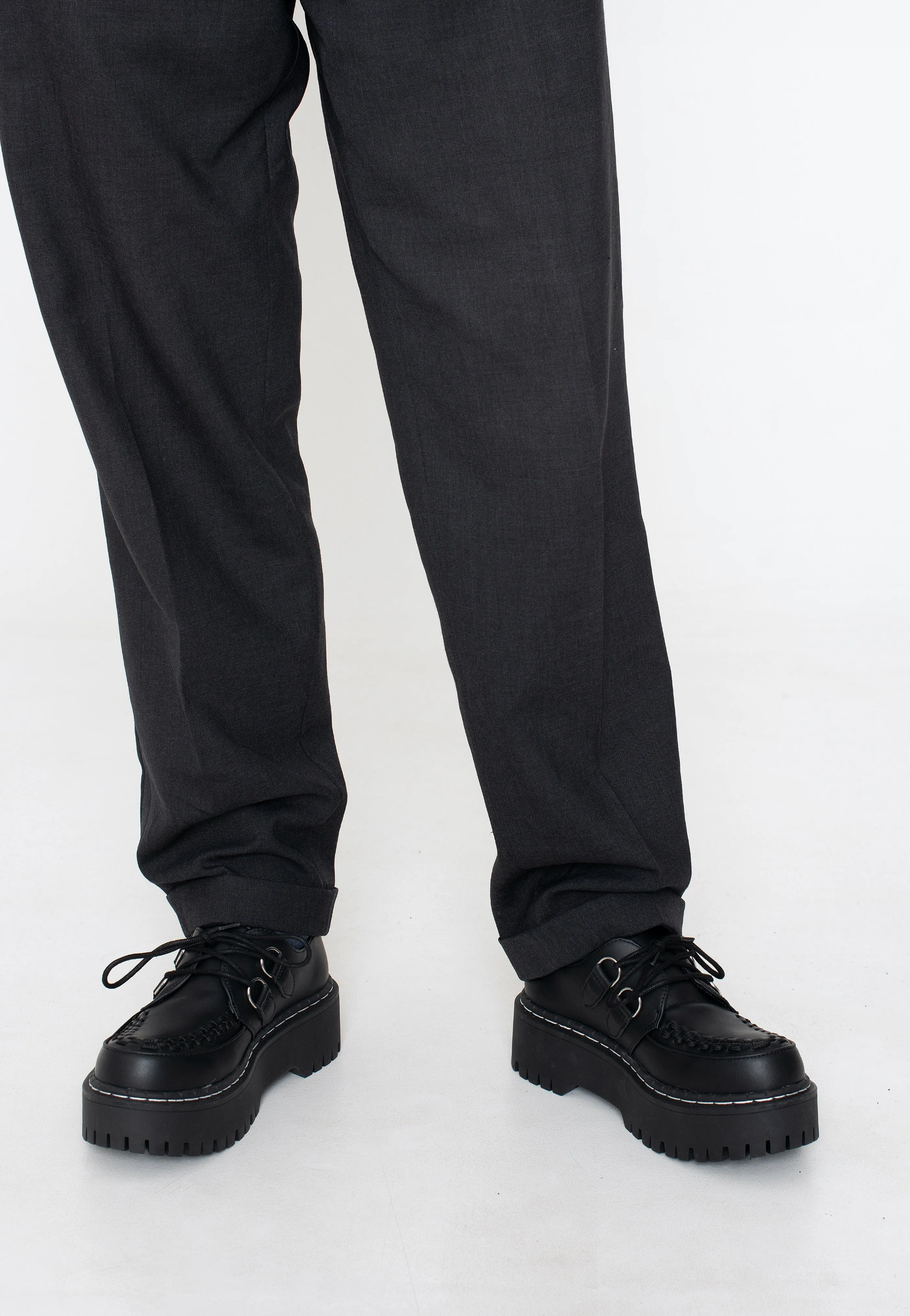 T.U.K. - Doubledecker Creeper Black Tukskin - Shoes
