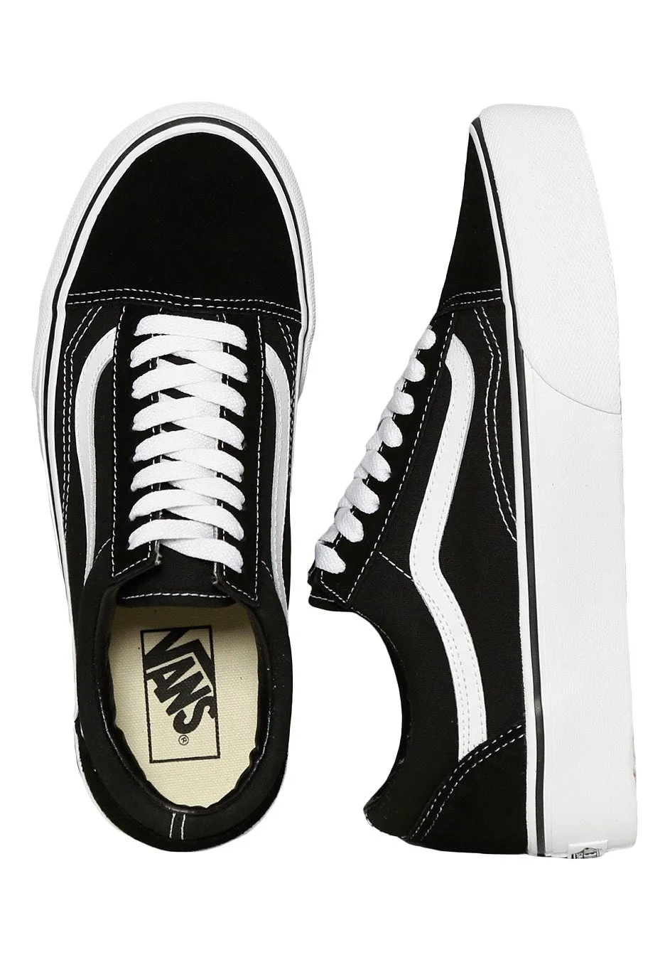 Vans - Old Skool Platform Black/White - Girl Shoes