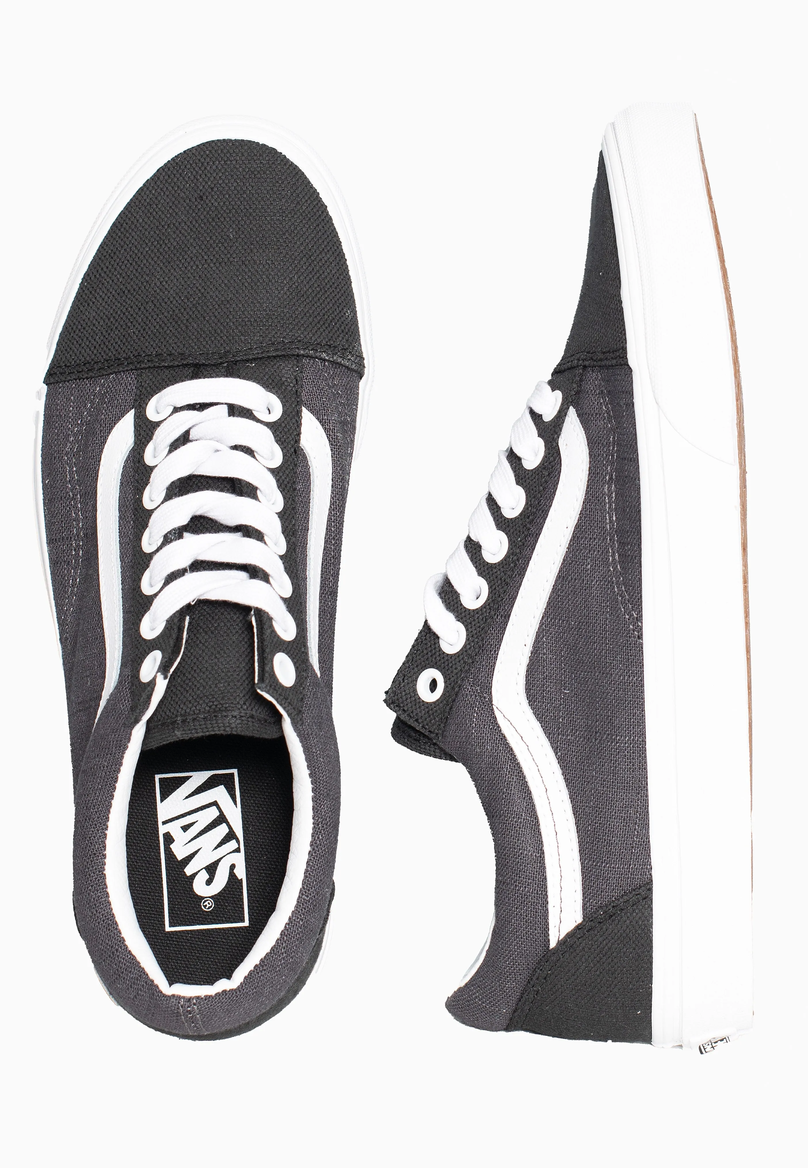 Vans - Old Skool Summer Linen Black - Shoes