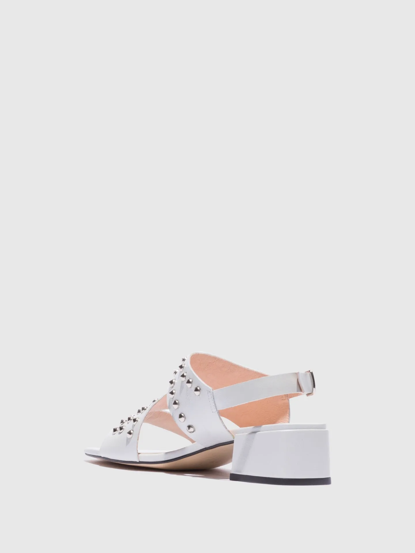 White Appliqués Sandals