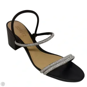 Whiteley Block Nappa Leather Sandals By Schutz In Black, Size: 7.5